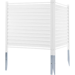 48" W x 48" H Vinyl Privacy Fence Panels, Air Conditioner Fence, Outdoor Privacy Screens for Trash Can, Pool Equipment Enclosure, Privacy Screen Kit L