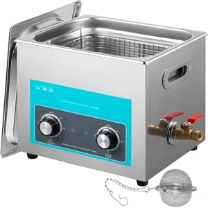 Ultrasonic Jewelry Cleaner with Heater Timer for Cleaning Eyeglass Rings Dentures Music Instruments