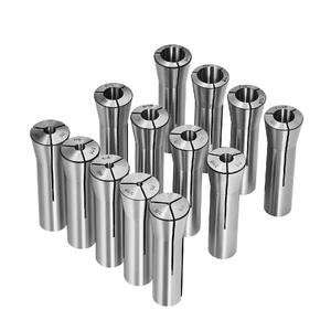 13 pcs Precision R8 Collet Set, 1/8'' - 7/8'', 45# Mill Collet Chuck 0.0012"/30Œºm TIR with 13 Labeled Storage Boxes, for Milling Machine Drill Presse