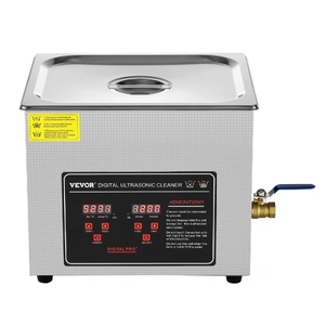 Ultrasonic Cleaner with Digital Timer & Heater, Professional Ultra Sonic Jewelry Cleaner, Stainless Steel Heated Cleaning Machine for Glasses Watch Ri