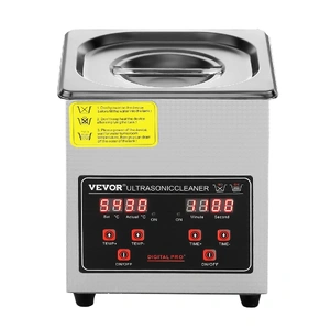 Ultrasonic Cleaner with Digital Timer & Heater, Professional Ultra Sonic Jewelry Cleaner, Stainless Steel Heated Cleaning Machine for Glasses Watch Ri
