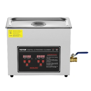 Ultrasonic Cleaner with Digital Timer & Heater, Professional Ultra Sonic Jewelry Cleaner, Stainless Steel Heated Cleaning Machine for Glasses Watch Ri