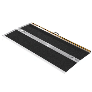 VEVOR Portable Wheelchair Ramp, 183 cm 363 kg Capacity, Non-Slip Aluminum Folding Threshold Ramp, Foldable Mobility Scooter Ramp Wheel Chair Ramp, Han