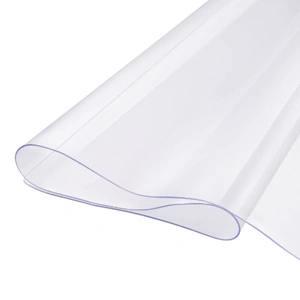 VEVOR Plastic Table Cover, 42 x 72 Inch 2.0 mm Thick Clear Table Protector, Rectangle PVC Desk Mat, Waterproof & Easy Cleaning Desk Pad Tablecloth, fo