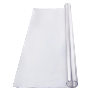Plastic Table Cover, 48 x 48 Inch 1.5 mm Thick Clear Table Protector, Square PVC Desk Mat, Waterproof & Easy Cleaning Desk Pad Tablecloth, for Office 