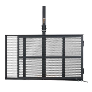 VEVOR Hitch Mount Wheelchair Carrier 45.3" x 25.6", 500LBS Mobility Scooter Carrier with Folding Ramp, Iron Trailer Hitch Rack Basket with Stabilizer,