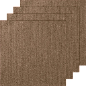 VEVOR Carpet Tiles Peel and Stick, Squares Self Adhesive Carpet Floor Tile, Soft Padded Carpet Tiles, Easy Install DIY for Bedroom Living Room Indoor 