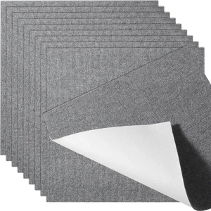 VEVOR Carpet Tiles Peel and Stick, Squares Self Adhesive Carpet Floor Tile, Soft Padded Carpet Tiles, Easy Install DIY for Bedroom Living Room Indoor 