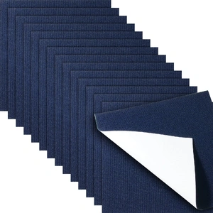 VEVOR Carpet Tiles Peel and Stick, Squares Self Adhesive Carpet Floor Tile, Soft Padded Carpet Tiles, Easy Install DIY for Bedroom Living Room Indoor 