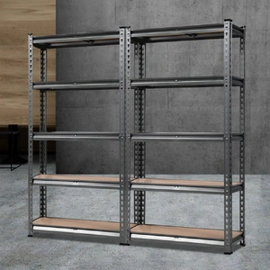 2x1.5M Steel Warehouse Racking Rack Shelving Storage Garage Shelves Shelf