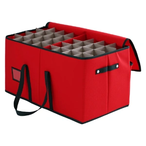 Jingle Jollys Christmas Baubles Storage Box 128 Slots Decor Ornaments Container