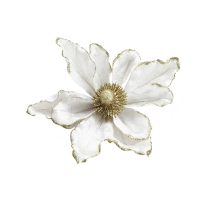 14Pcs Christmas Tree Flower Set Xmas Garland Wreath Magnolia White