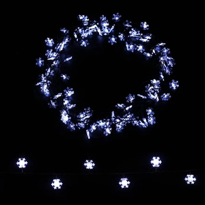10M Christmas String Lights 100 LED Fairy Decor Cold White Snow