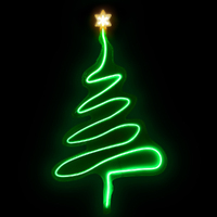 Christmas Lights Motif LED Light Outdoor Decorations 114cm Tree