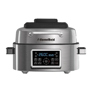 Homemaid Digital 6L Air Fryer and Grill Stainless Steel Housing LED Display