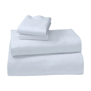 1000 Thread Count Cotton Rich Double Bed Sheet Set 4 Piece, Soft Feel Microfibre Blend, Solid C