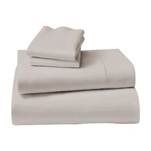 1000 Thread Count Cotton Rich Double Bed Sheet Set 4 Piece, Soft Feel Microfibre Blend, Solid C