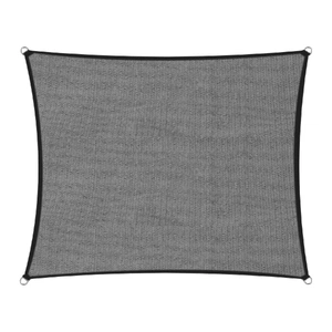 Wallaroo 280GSM Outdoor Sun Shade Sail Canopy Grey Square 6m x 6m