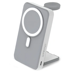 OneGo Grey 5 in 1 MagSafe Charging Stand Power Bank