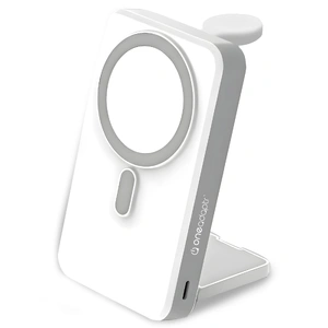 OneGo White 5 in 1 MagSafe Charging Stand Power Bank