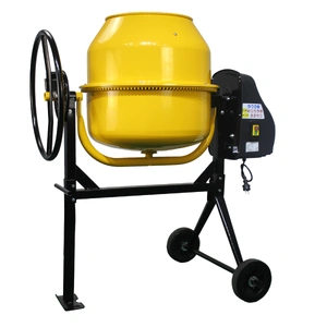 Portable 140L Concrete Cement Mixer Sand Gravel Dual Mix Blades & Tipper Lock 550W Hea