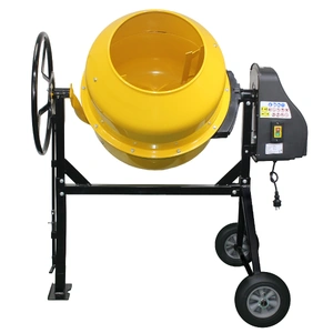 Portable 200L Concrete Cement Mixer Sand Gravel Dual Mix Blades & Tipper Lock 850W Hea