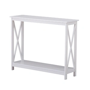Isla X-Frame Console Table in White