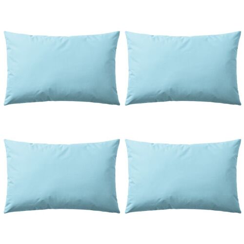 Outdoor Pillows 4 pcs 60x40 cm Light Blue
