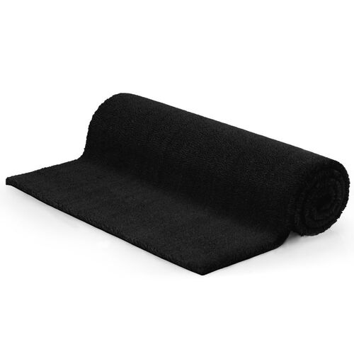 Doormat Coir 17 mm 100x100 cm Black