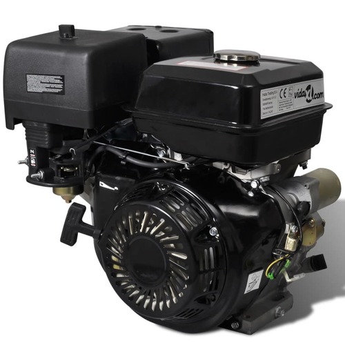 Petrol Engine with Electric Start 15 HP 11 kW Black