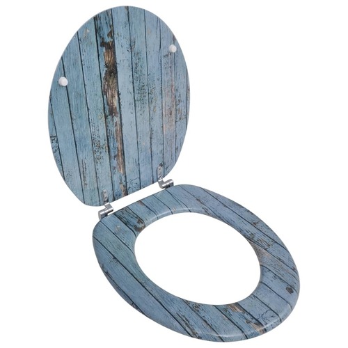 Toilet Seats with Hard Close Lids MDF Old Wood