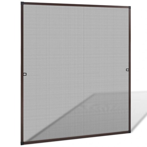 Brown Insect Screen for Windows 130 x 150 cm