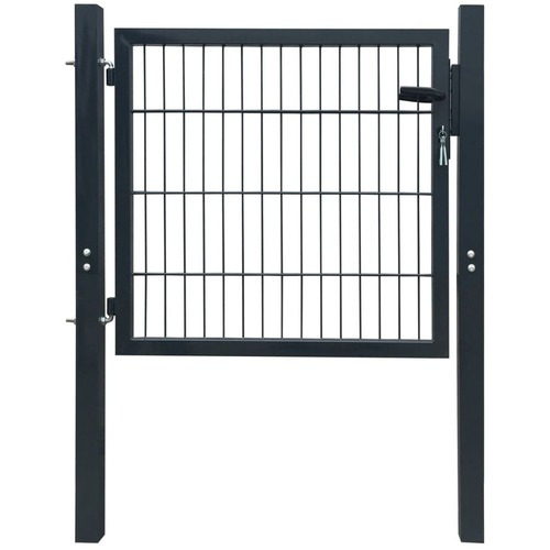 Fence Gate Steel Anthracite 103x150 cm