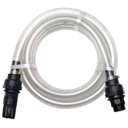 Suction Hose with Connectors 10 m 22 mm White