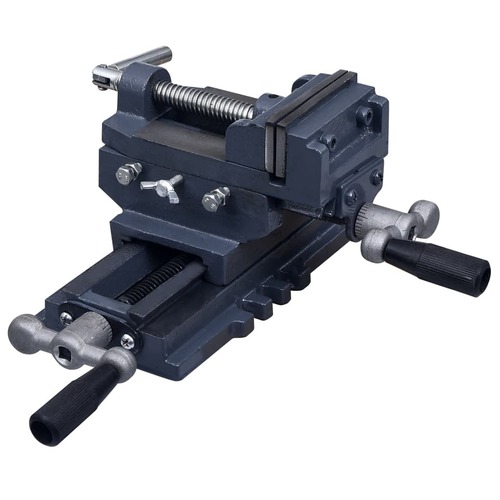 Manually Operated Cross Slide Drill Press Vice 70 mm