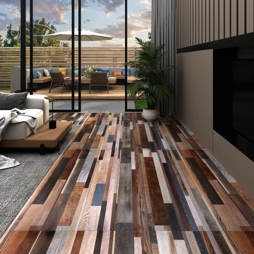 PVC Flooring Planks 5.02 m² 2 mm Self-adhesive Multicolour