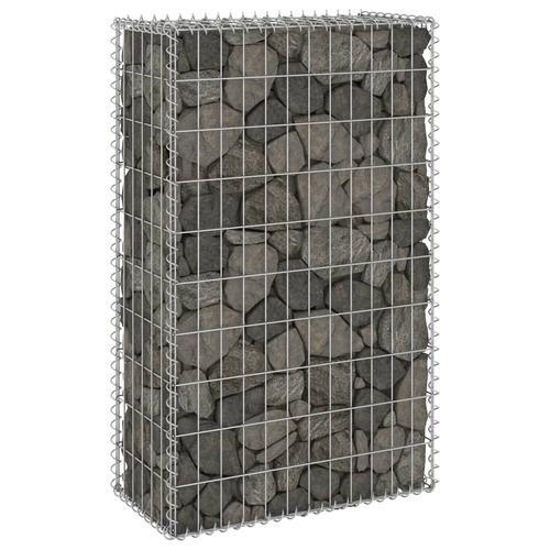 Gabion Wall with Covers Galvanised Steel 60x30x100 cm