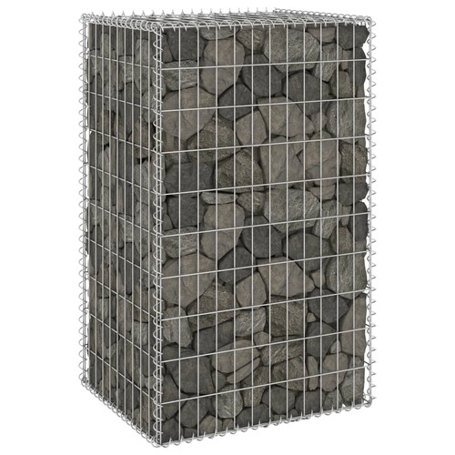 Gabion Wall with Covers Galvanised Steel 60x50x100 cm