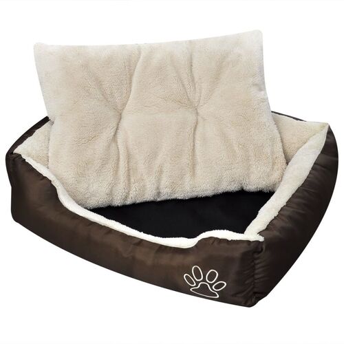 Warm Dog Bed with Padded Cushion M