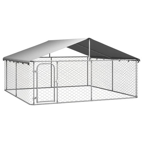 Outdoor Dog Kennel with Roof 300x300x150 cm