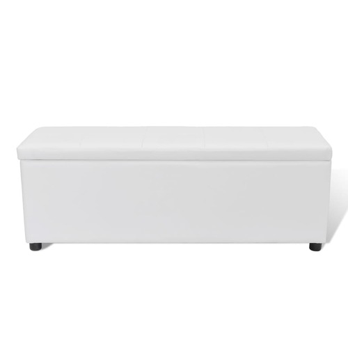 Storage Bench White Medium Size