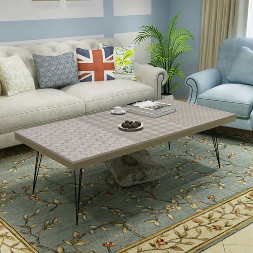 Coffee Table 120x60x38 cm Grey