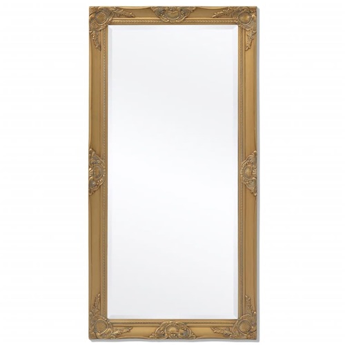 Wall Mirror Baroque Style 120x60 cm Gold