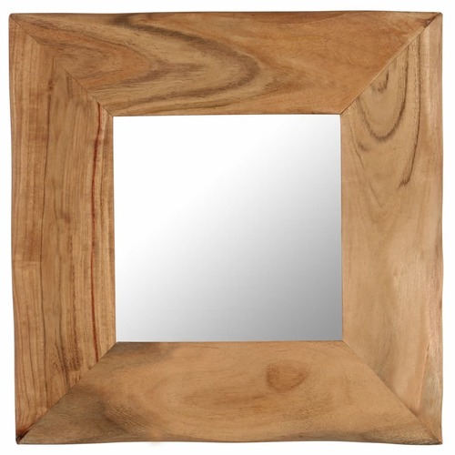 Cosmetic Mirror 50x50 cm Solid Acacia Wood