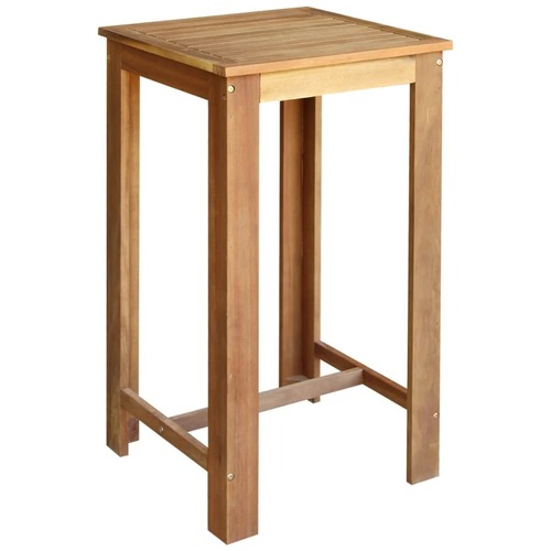 Bar Table Solid Acacia Wood 60x60x105 cm