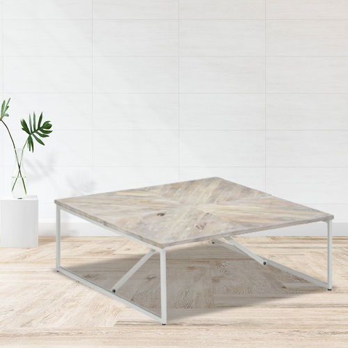 Coffee Table 110x110x36 cm Solid Mango Wood