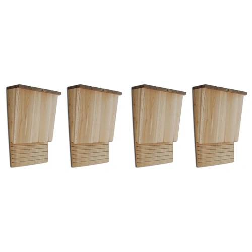 Bat Houses 4 pcs 22x12x34 cm Wood
