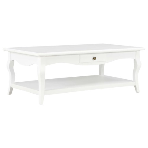Coffee Table White 110x60x40 cm MDF