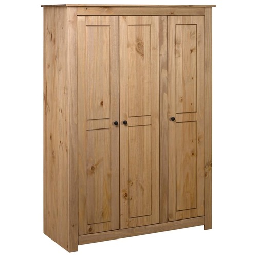 3-Door Wardrobe 118x50x171.5 cm Pine Panama Range
