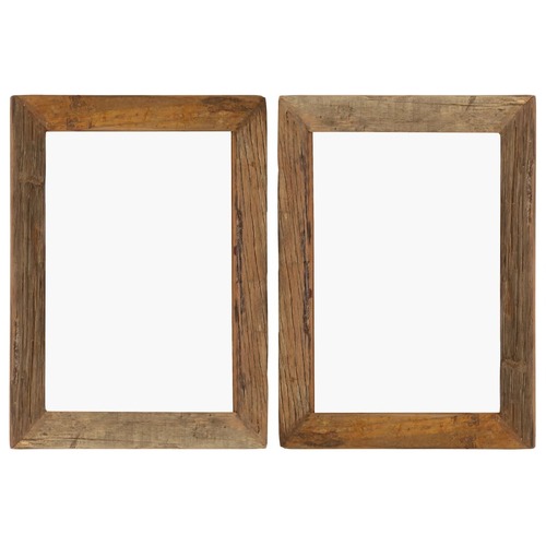 vidaXL Photo Frames 2 pcs 40x50 cm Solid Reclaimed Wood and Glass